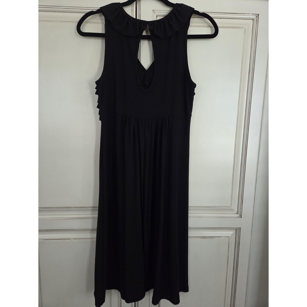 Soho‎ Ruffle Sleeveless Dress Women's M Lbd Party Summer Event Black V neck - Picture 5 of 9